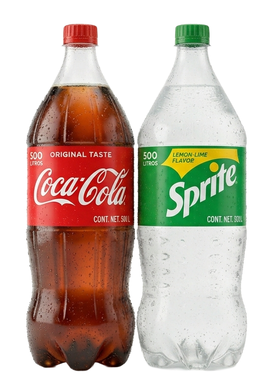 Coca-Cola y Sprite 500ml